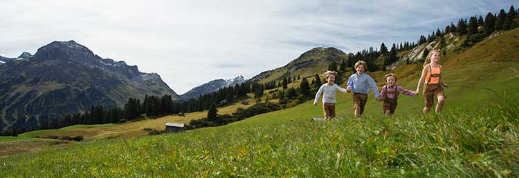 Sommerurlaub für die ganze Familie am Arlberg